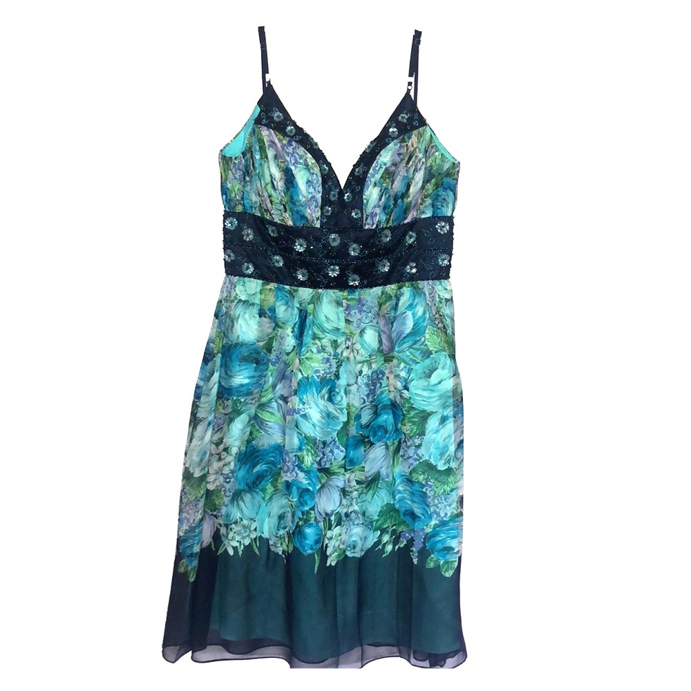 OC by Oleg Cassini Sequin Silk Dress